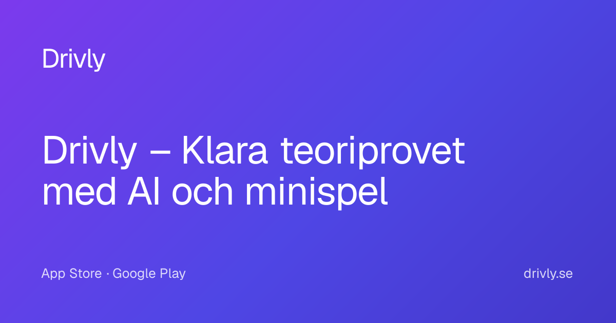 Preview image published by drivly.se